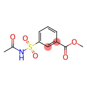 Benzoic acid, 3-[(acetylamino)sulfonyl]-, methyl ester