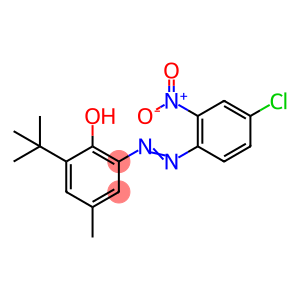 Phenol, 2-((4-chloro-2-nitrophenyl)azo)-6-(1,1-dimethylethyl)-4-methyl-