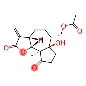 (3aS,9bβ)-Dodecahydro-6α-acetoxymethyl-6aβ-hydroxy-9aα-methyl-3-methyleneazuleno[4,5-b]furan-2,9-dio