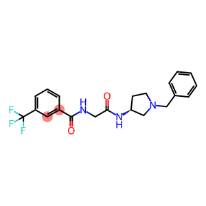 N-[2-[[(3S)-1-benzylpyrrolidin-3-yl]amino]-2-oxoethyl]-3-(trifluoromethyl)benzamide