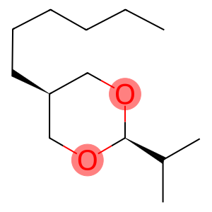 5α-Hexyl-2α-isopropyl-1,3-dioxane