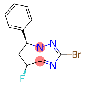 5H-Pyrrolo[1,2-b][1,2,4]triazole, 2-bromo-7-fluoro-6,7-dihydro-5-phenyl-, (5S,7S)-