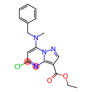 7-(苄基(甲基)氨基)-5-氯吡唑并[1,5-A]嘧啶-3-羧酸乙酯