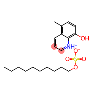 8-hydroxy-5-methylquinolinium decyl sulphate