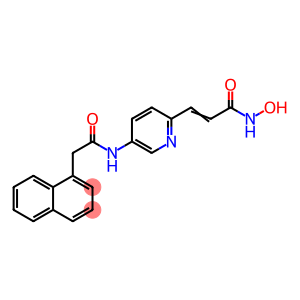 1-Naphthaleneacetamide, N-[6-[3-(hydroxyamino)-3-oxo-1-propen-1-yl]-3-pyridinyl]-