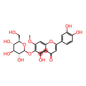 4H-1-Benzopyran-4-one, 2-(3,4-dihydroxyphenyl)-6-(β-D-glucopyranosyloxy)-5-hydroxy-7-methoxy-