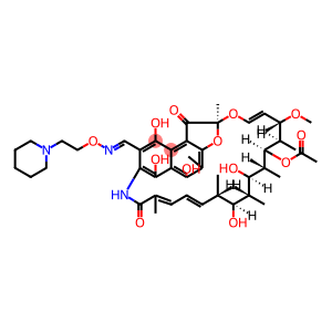 3-[[[2-(1-Piperidinyl)ethoxy]imino]methyl]rifamycin