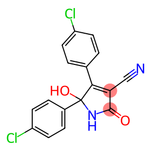 4,5-bis(4-chlorophenyl)-5-hydroxy-2-oxo-1H-pyrrole-3-carbonitrile