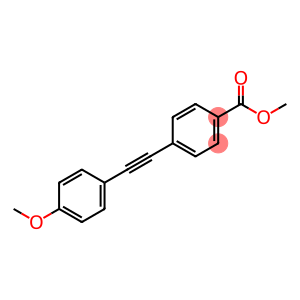 Benzoic acid, 4-[2-(4-methoxyphenyl)ethynyl]-, methyl ester