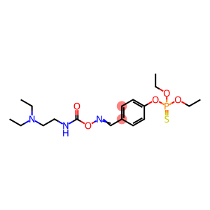 Phosphorothioic acid, O,O-diethyl ester, O-ester with p-hydroxybenzaldehyde O-[[2-(diethylamino)ethyl]carbamoyl]oxime (8CI)