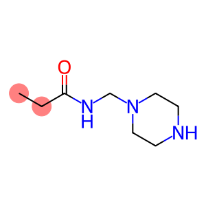 Propanamide, N-(1-piperazinylmethyl)-