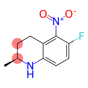 Quinoline, 6-fluoro-1,2,3,4-tetrahydro-2-methyl-5-nitro-, (2S)-