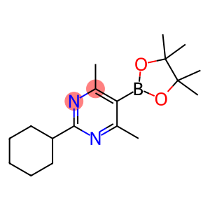 2-cyclohexyl-4,6-dimethyl-5-(4,4,5,5-tetramethyl-1,3,2-dioxaborolan-2-yl)pyrimidine