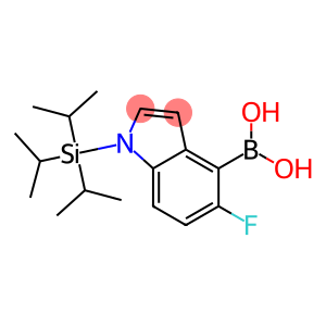 {5-fluoro-1-[tris(propan-2-yl)silyl]-1H-indol-4-yl}boronic acid