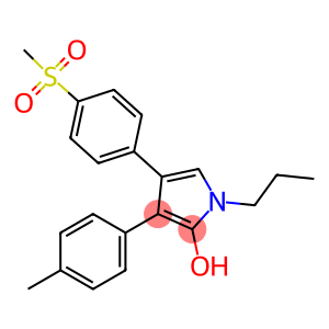 1H-Pyrrol-2-ol, 3-(4-methylphenyl)-4-[4-(methylsulfonyl)phenyl]-1-propyl-