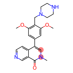 2,7-Naphthyridin-1(2H)-one, 4-[3,5-dimethoxy-4-(1-piperazinylmethyl)phenyl]-2-methyl-