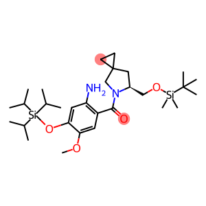 (S)-(2-Amino-5-methoxy-4-((triisopropylsilyl)oxy)phenyl)(6-(((tert-butyldimethylsilyl)oxy)methyl)-5-azaspiro[2.4]heptan-5-yl)methanone