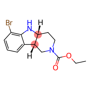 2H-Pyrido[4,3-b]indole-2-carboxylic acid, 6-bromo-1,3,4,4a,5,9b-hexahydro-, ethyl ester, (4aR,9bS)-