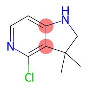1H-Pyrrolo[3,2-c]pyridine, 4-chloro-2,3-dihydro-3,3-dimethyl-