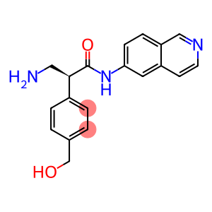 Benzeneacetamide, α-(aminomethyl)-4-(hydroxymethyl)-N-6-isoquinolinyl-, (αS)-