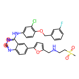 N-{3-chloro-4-[(3-fluorobenzyl)oxy]phenyl}-6-[5-({[2-(methylsulfonyl)ethyl]amino}methyl)furan-2-yl]quinazolin-4-amine