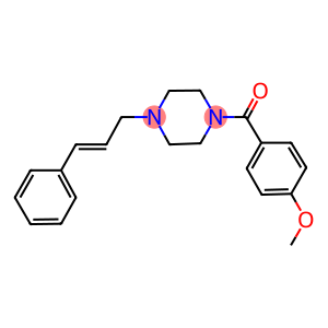 4-[(4-cinnamyl-1-piperazinyl)carbonyl]phenyl methyl ether