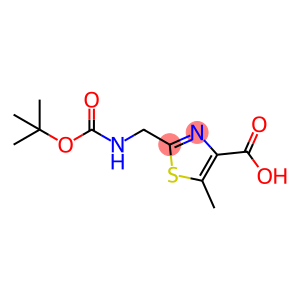 4-Thiazolecarboxylic acid, 2-[[[(1,1-dimethylethoxy)carbonyl]amino]methyl]-5-methyl-