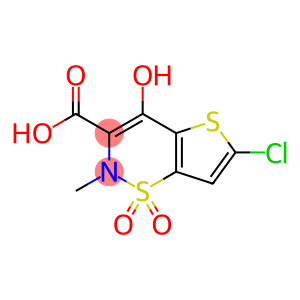 2H-Thieno[2,3-e]-1,2-thiazine-3-carboxylic acid, 6-chloro-4-hydroxy-2-methyl-, 1,1-dioxide