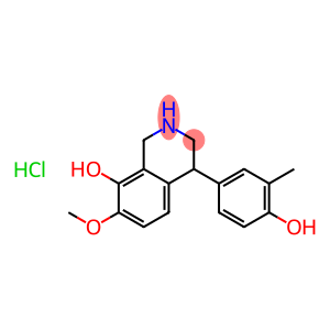 8-Isoquinolinol,1,2,3,4-tetrahydro-4-(4-hydroxy-3-methylphenyl)-7-methoxy-, hydrochloride (1:1)