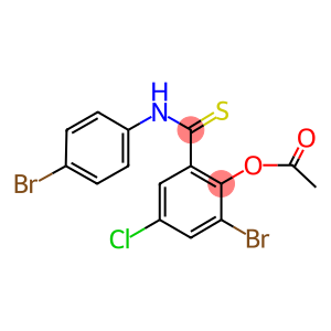 2-Acetoxy-3-bromo-N-(4-bromophenyl)-5-chlorobenzothioamide