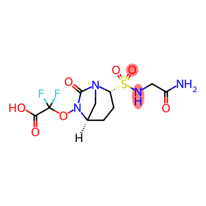 ACETIC ACID, 2-[[(1S,2R,5R)-2-[[(2-AMINO-2- OXOETHYL)AMINO]SULFONYL]-7-OXO-1,6-DIAZAB ICYCLO[3.2.1]O