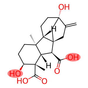 2β,7-Dihydroxy-1β,4aα-dimethyl-8-methylenegibbane-1α,10β-dicarboxylic acid