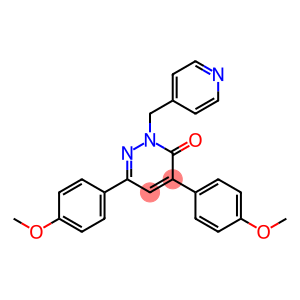 3(2H)-Pyridazinone, 4,6-bis(4-methoxyphenyl)-2-(4-pyridinylmethyl)-