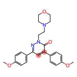 3(2H)-Pyridazinone, 4,6-bis(4-methoxyphenyl)-2-[2-(4-morpholinyl)ethyl]-