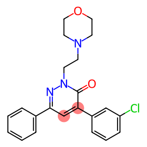 3(2H)-Pyridazinone, 4-(3-chlorophenyl)-2-[2-(4-morpholinyl)ethyl]-6-phenyl-