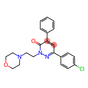 3(2H)-Pyridazinone,6-(4-chlorophenyl)-2-[2-(4-morpholinyl)ethyl]-4-phenyl-