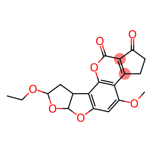 8-Ethoxy-2,3,6a,8,9,9a-hexahydro-4-methoxycyclopenta[c]furo[3',2':4,5]furo[2,3-h][1]benzopyran-1,11-dione