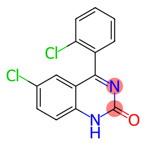 2(1H)-Quinazolinone, 6-chloro-4-(2-chlorophenyl)-