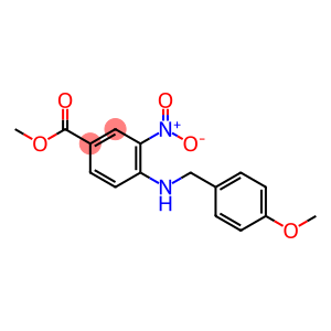 Benzoic acid, 4-[[(4-methoxyphenyl)methyl]amino]-3-nitro-, methyl ester