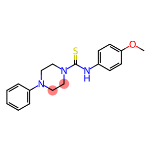 N-(4-methoxyphenyl)-4-phenyltetrahydro-1(2H)-pyrazinecarbothioamide