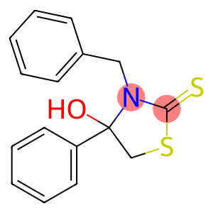 2-Thiazolidinethione, 4-hydroxy-4-phenyl-3-(phenylmethyl)-