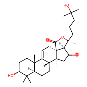 Lanost-9(11)-en-18-oic acid, 3,20,25-trihydroxy-16-oxo-, γ-lactone, (3β)- (9CI)