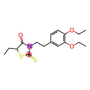 4-Thiazolidinone, 3-[2-(3,4-diethoxyphenyl)ethyl]-5-ethyl-2-thioxo-