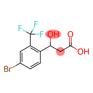 3-(4-Bromo-2-(trifluoromethyl)phenyl)-3-hydroxypropanoic acid