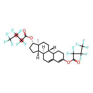 Androsta-3,5-diene-3,17-diol, bis(heptafluorobutanoate), (17β)- (9CI)
