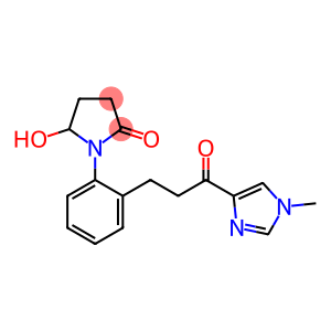 5-Hydroxy-1-[2-[3-(1-methyl-1H-imidazol-4-yl)-3-oxopropyl]phenyl]pyrrolidin-2-one