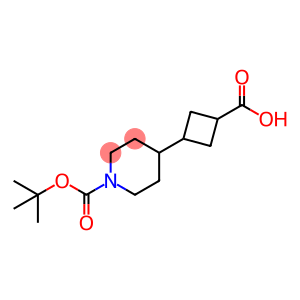 1-Piperidinecarboxylic acid, 4-(3-carboxycyclobutyl)-, 1-(1,1-dimethylethyl) ester