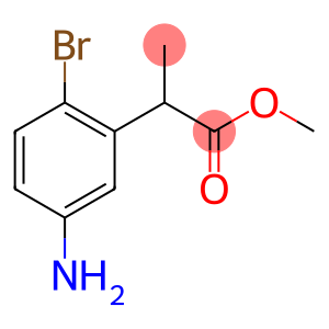 Benzeneacetic acid, 5-amino-2-bromo-α-methyl-, methyl ester