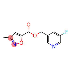5-Isoxazolecarboxylic acid, 3-methyl-, (5-fluoro-3-pyridinyl)methyl ester