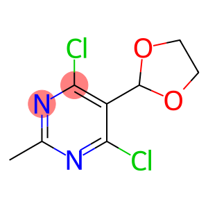 4,6-dichloro-5-(1,3-dioxolan-2-yl)-2-methylpyrimidine